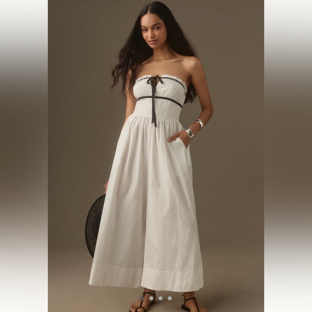 Maeve Bustier Strapless Jumpsuit